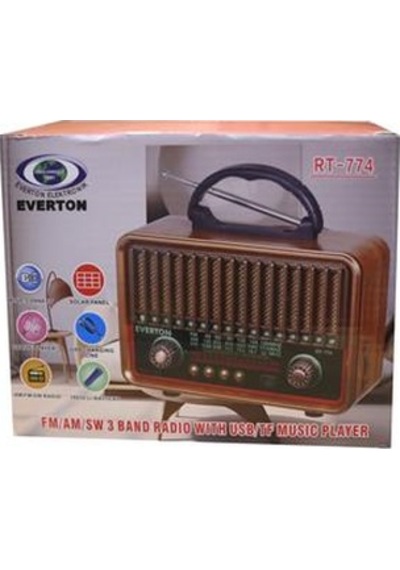 Everton Rt-774 Bluetooth-usb-sd-fm Şarjlı Nostaljik Radyo