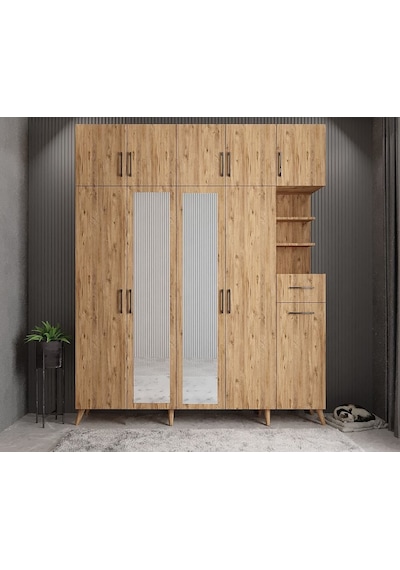 Açelya Portmanto Vestiyer Çam  175cm M10