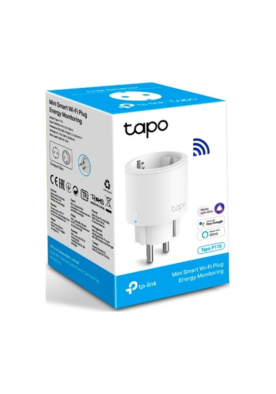 Tapo P115, Mini Akıllı Wi-fi Soketi, Enerji İzleme, 1-pack