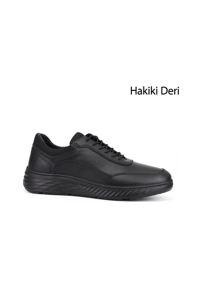 Gönderir Gönderi R Erkek Siyah Bağcıklı Hakiki Deri Sneaker Ddma85142871