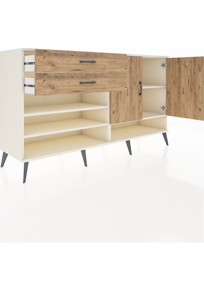Hyperion Konsol 4 Raflı 2 Çekmeceli 2 Kapaklı 176x44x99 Aytaşı-ça Aytaşı-çam