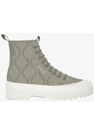 Superga 2644 Alpina Quilted Nylon Kadin Yeşil Bot S7128xw-a1z-sp Yeşil