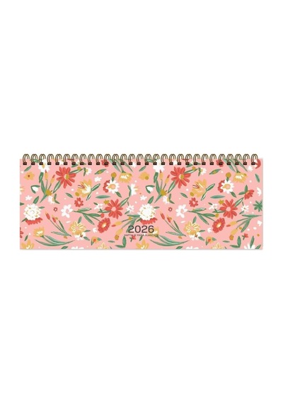 2026 Haftalık Masa Ajandası, Çiçek Desen, 12x33,5 Cm, 5 Adet Pra-13340758-6816 Genel