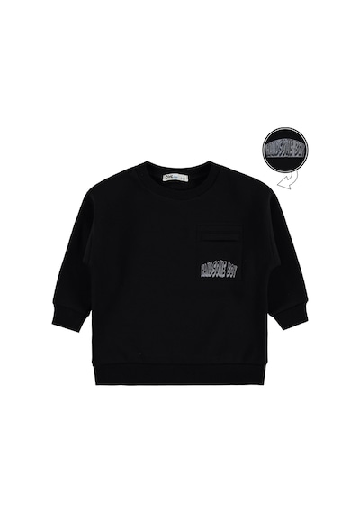 Civil Boys Hnadsome Baskılı 2-5 Yaş Sweatshirt - Siyah