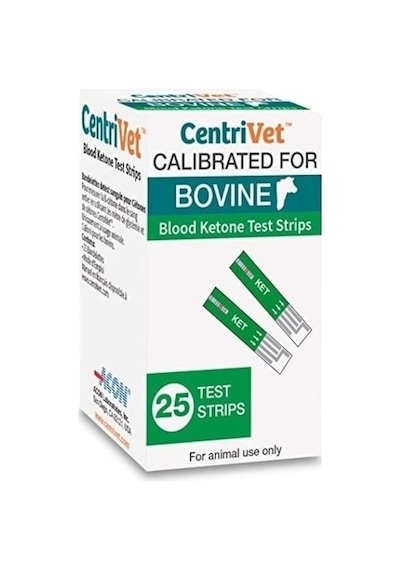 Centrivet Hayvanlarda Keton (BHBA) Ölçüm Stribi 25 Test