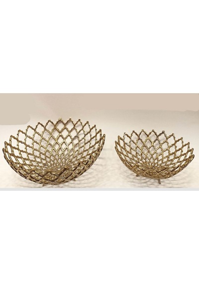 Emg-2004 37x30 Cm Dekoratif Metal Obje Seti Şık Ev Aksesuarı Minimal