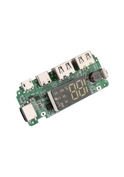 Çift USB 5V 2.4A Ledli Micro Type-C Powerbank Modülü