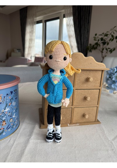 Amigurumi Insıde Out Ters Yüz Rıley Bebek 28 Cm