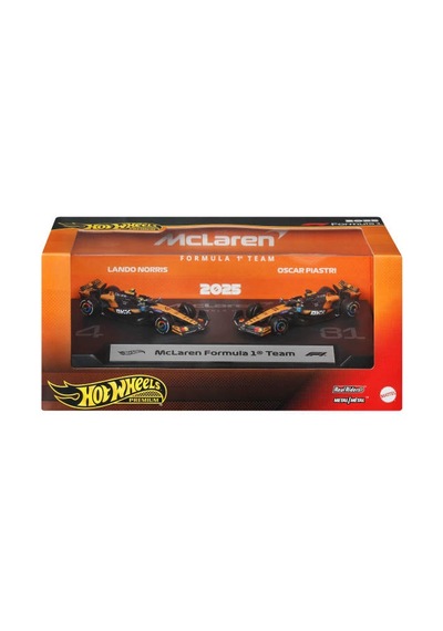 1:64 Hot Wheels 2'li Premium Formula 1 Paketi Jmm91 Mclaren Formu Çok Renkli