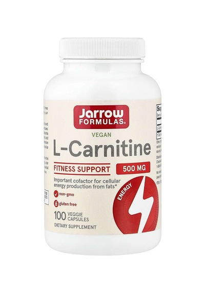 Jarrow Formulas, Vegan L-carnitine, 500 Mg, 100 Veggie Capsules