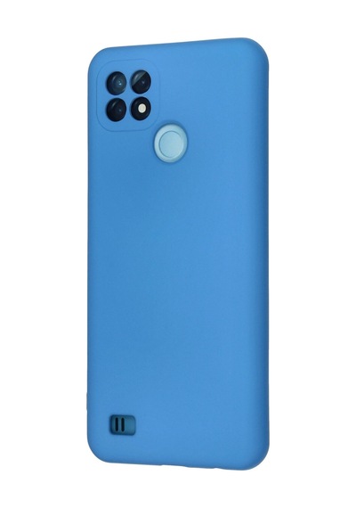 Uryport Realme C21 Kılıf Nano İçi Kadife Silikon - Mavi