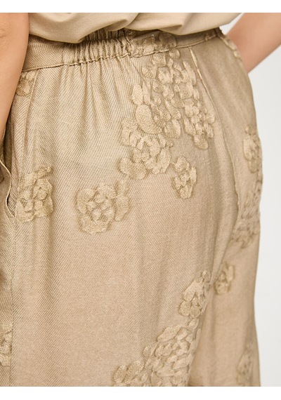 Faik Sönmez Resort Beli Lastiki Comfort Fit Rayon Capri S26cpr010 Us26cpr01072 Taş