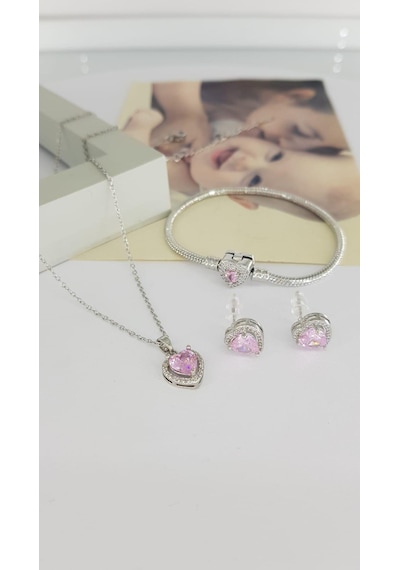 Sones Çelik Takı Setleri Sns500260 Gümüş - Rose Gold