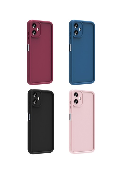 Galaxy Uyumlu A06 Kılıf Kamera Korumalı Kalın Silikon Üstün Koruma Pazarplus Pembe