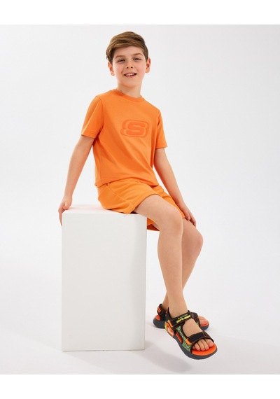 Skechers B Essentials T-shirt Büyük Erkek Çocuk Turuncu Tshirt Sk232080-701 Turuncu