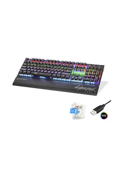 Mekanik Klavye Blue Switch Bilek Destekli Rgb - Siyah G525xb Evimdeyokyok