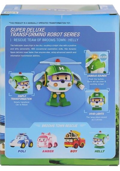 Polı Mrt-688 Sesli Ve Işıklı Robocar Poli Büyük Transforming Robo Diğer