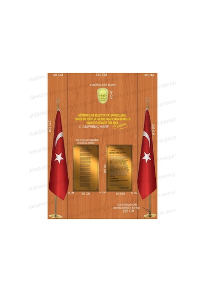 Atatürk Köşesi Seti Poz Model 04
