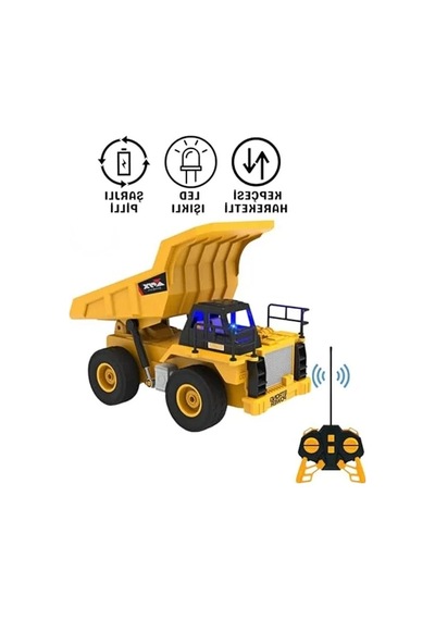 Uzaktan Kumandalı Işıklı İnşaat Makineleri, 1:16 Ölçek, Çeşitli Araçlar