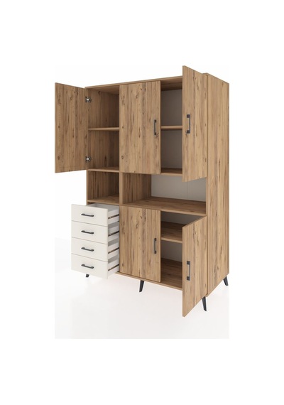 Kronos Dolap 7 Raflı 4 Çekmeceli 5 Kapaklı 132x59x195 Çam-çam... Çam Kronos Dolap 7 Raflı 4 Çekmeceli 5 Kapaklı 132x59x195 Çam-çam... Çam