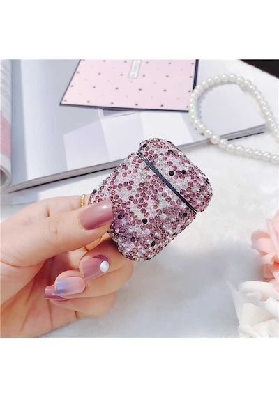 Lexroo Apple AirPods Uyumlu Kılıf Diamond Silikon - No3