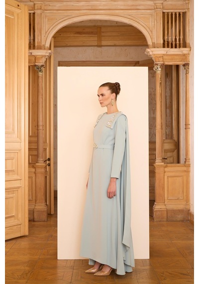 Senna Jewel Dress Mint Yeşil