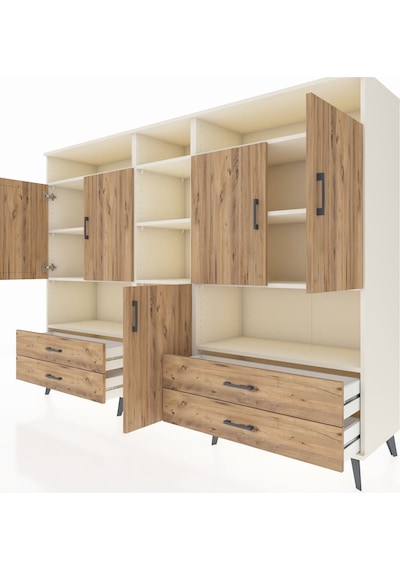 Hyperion Dolap 12 Raflı 4 Çekmeceli 5 Kapaklı 220x44x163 Aytaşı-ç Aytaşı-çam Hyperion Dolap 12 Raflı 4 Çekmeceli 5 Kapaklı 220x44x163 Aytaşı-ç Aytaşı-çam