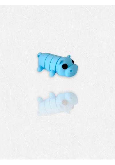 Sevimli Fleksi Hipopotam Su Aygırı Oyuncak 6 Cm Oynar Eklemlidir 4   Pcs