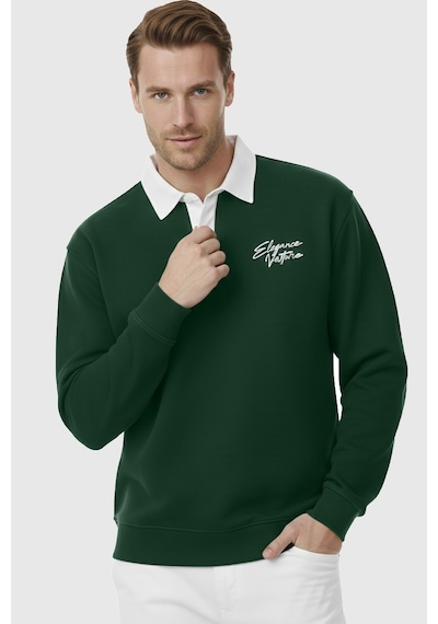 Rizzup Erkek Yeşil Relax Fit İçi Polarlı Polo Yaka Sweatshirt Pamuklu Kalın Sweatshirt 2600762 Rizzup Erkek Yeşil Relax Fit İçi Polarlı Polo Yaka Sweatshirt Pamuklu Kalın Sweatshirt 2600762