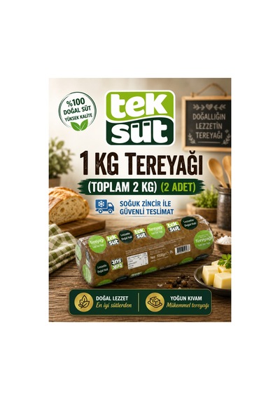 1 Kg Tereyağ X 2adet