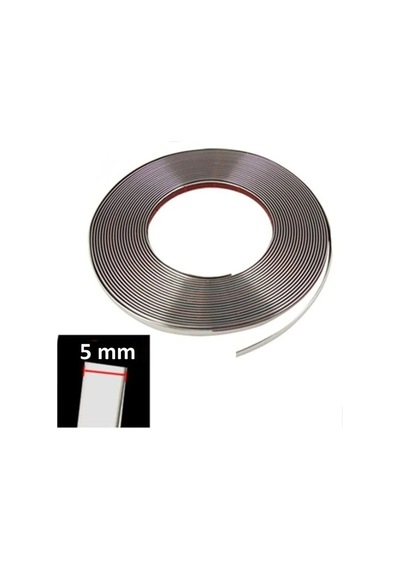 Araç Içi Dışı 3d Krom Dekoratif Nikelaj Şerit Çıta 9mm X 5 Metre