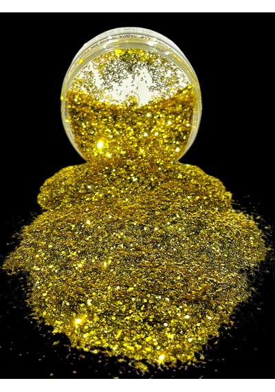 Epoksi Glitter Sim 50 Gr Kalın Mikron Parlak Gold