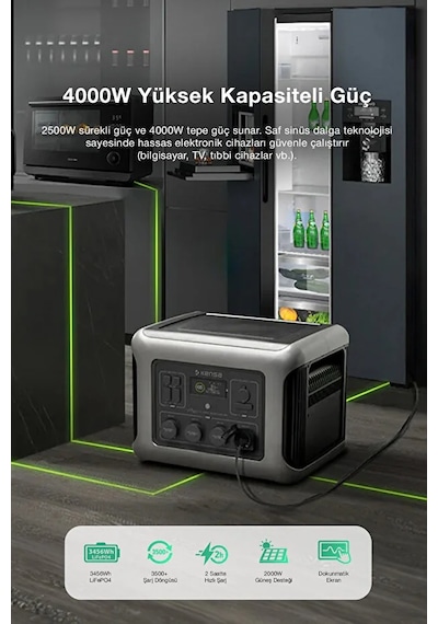 Taşınabilir Güç İstasyonu 4000 Watt