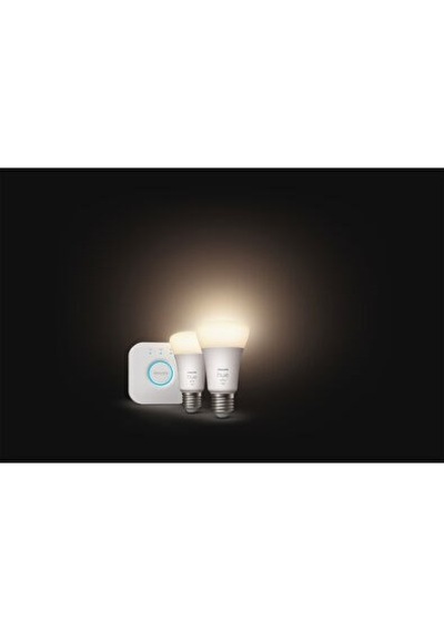 Philips Hue Beyaz Akıllı Başlangıç Seti 2'li Bluetooth Özellikli Akıllı Ampul Beyaz