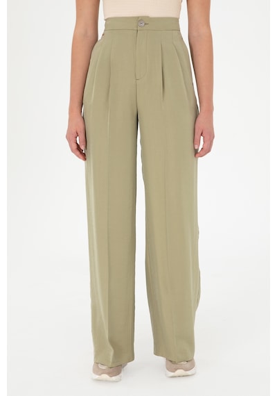 U.s. Polo Assn. Kadın Açık Haki Pantolon Kanvas-chino 50290906-vr183 Açık Haki