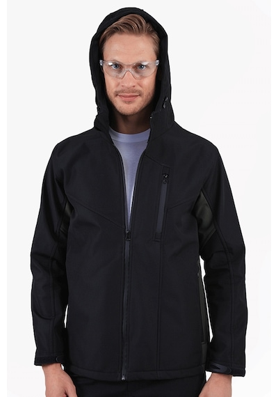 Owl Çift Renkli Riptstop Softshell Mont Siyah - Haki