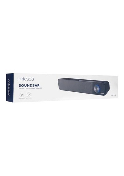 Mikado Serisi Md-69s Siyah 3wx2 Led Işıklı Multimedia Soundbar Speaker Bluetooth Desteği Yoktur Ürün Uzunlugu