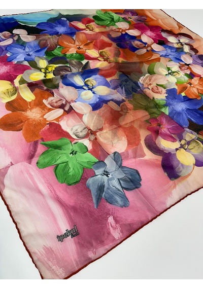 İpekal Fresh Soft Pamuk Eşarp - 05079 - 90 X 90 / 19 Kiremit - Pembe 19 Kiremit - Pembe