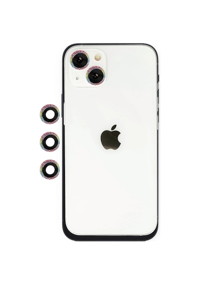 Gld-spt- Newface Apple Uyumlu iPhone 14 Shine Kamera Lens - Rainbow