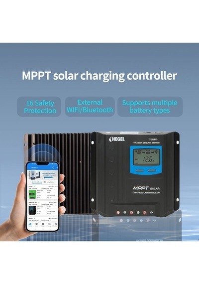 Obus Karavan Mppt Solar Şarj Kontrol Cihazı Hegel Wifi Bağlantılı