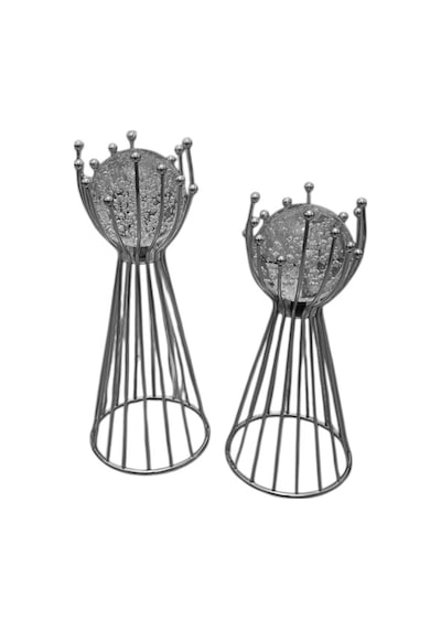 2'li Güldalı Metal Dekor Obje