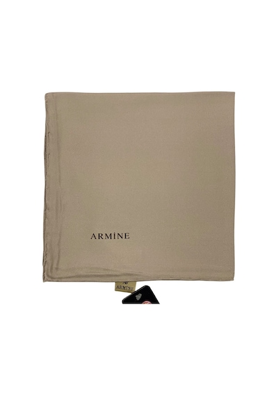 Armine Düz Ipek Eşarp - 1091 Açık Vizon Twill Açık Vizon