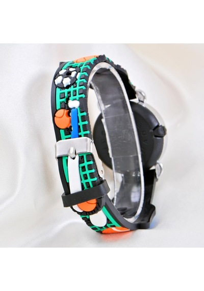 Çocuk Kol Saati Tenis Raket Desenli 04-09 Yaş Led Ekran Silikon Kordon St-304154