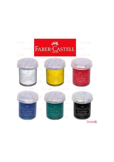 Faber Castell 6 Renk Guaj Boya Tüpte 6 Lı Set Çok Renkli