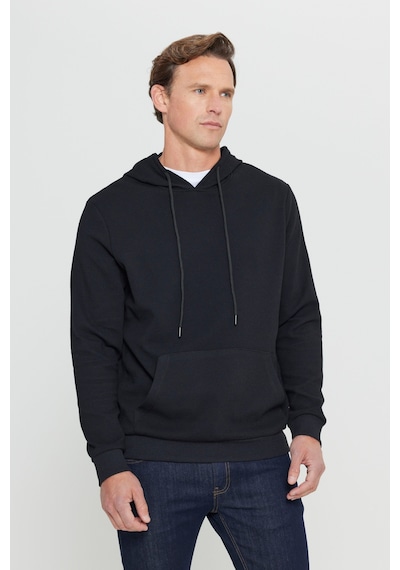 Ac&Co / Altınyıldız Classics Erkek Sıyah Standart Fit Normal Kesim Kapüşonlu Ottoman Desenli Cepli Sweatshirt Sıyah Siyah Ac&Co / Altınyıldız Classics Erkek Sıyah Standart Fit Normal Kesim Kapüşonlu Ottoman Desenli Cepli Sweatshirt Sıyah Siyah