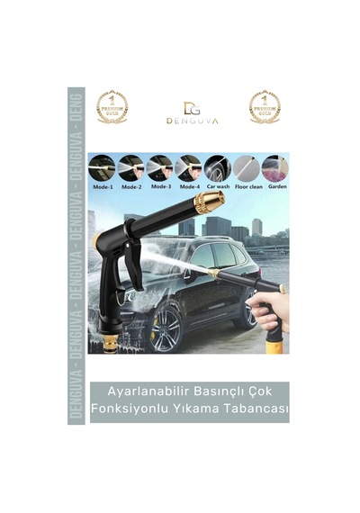 Yıkamatabancası Ayarlanabilir Basınçlı Ergonomik Bahçe Sulama Güçlü Çok Fonksiyonlu Araba Yıkama Ta