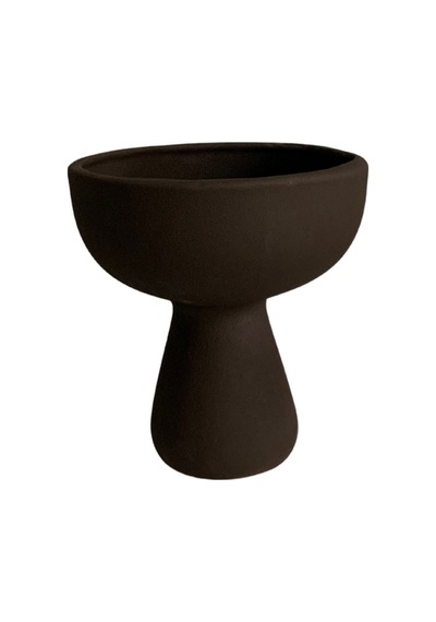Mushroom Vazo Dekoratif Obje Siyah - 253014288 Siyah