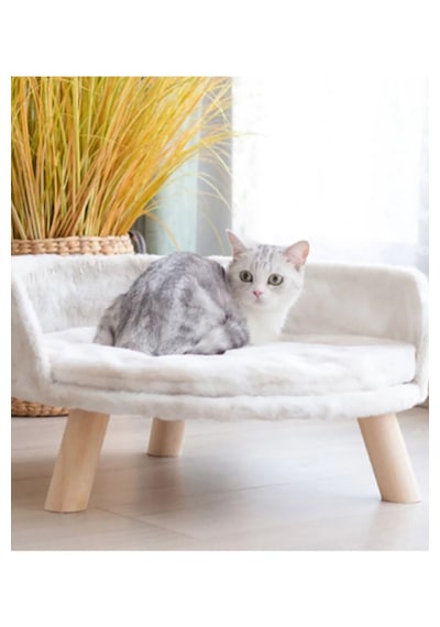 Missidea Puffy Kedi Ve Köpek Koltuğu Yumuşak Minderli Evcil Hayvan Yatağı