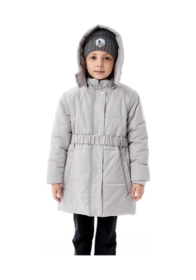 Benitto Kids Kız Çocuk Kapüşonlu Kışlık Şişme Mont 51352 Gri