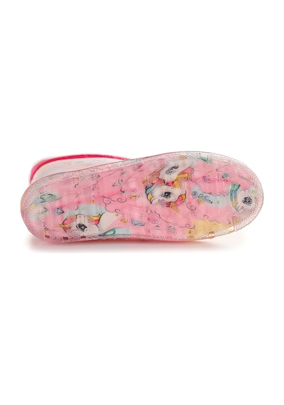 Kiko Kids Unicorn Su Geçirmez Kız Çocuk Yağmur Çizmesi Pembe - Turkuaz Pembe - Turkuaz